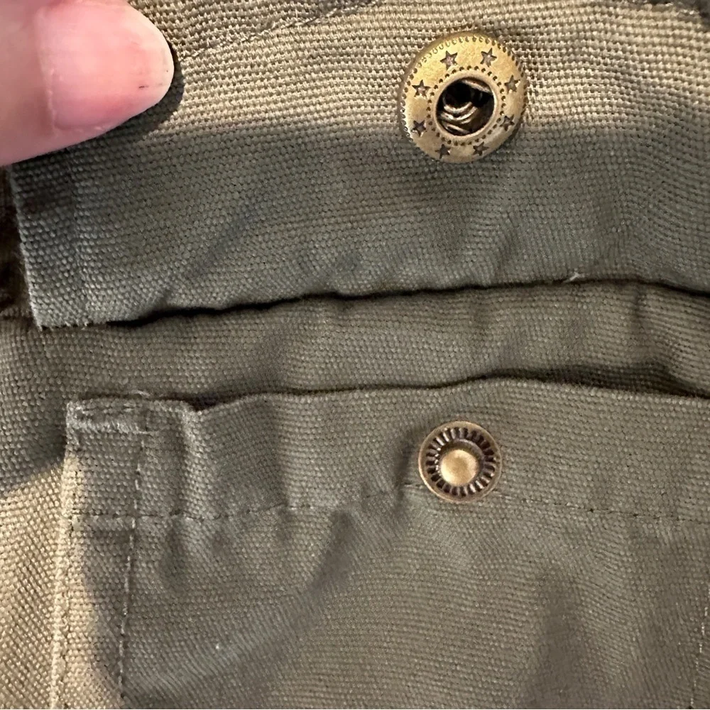 Sebby Khaki Green 100% Cotton Cargo Utility‎ Safari  Vest S